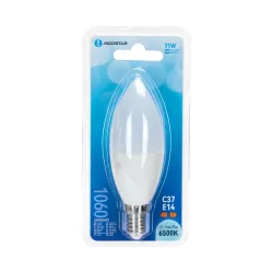 Żarówka LED 11W/230V 6500K 1060lm świecowa C37 E14 barwa biała zimna - 8433325387235