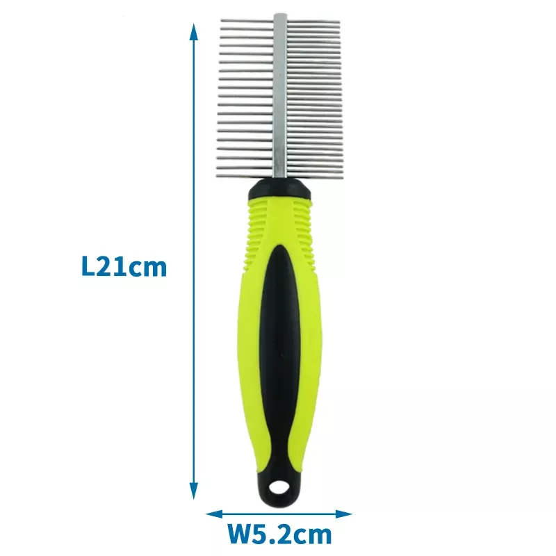Dwustronny stalowy grzebień dla zwierząt domowych - 8719138001583