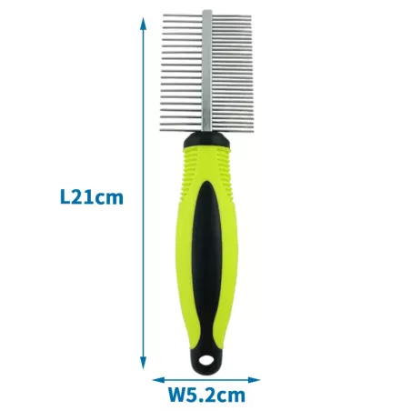 Dwustronny stalowy grzebień dla zwierząt domowych - 8719138001583