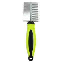 Dwustronny stalowy grzebień dla zwierząt domowych - 8719138001583