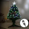 Choinka światłowodowa niskonapięciowa, Zimna biel, 120 cm - 8433325305765