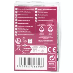 Przezroczysty 5-metrowy dwu żyłowy przedłużacz do lampek choinkowych - 8433325366506