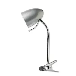 Lampa biurkowa z klipsem bez źródła światła Srebrna E27 - 8433325182281