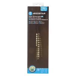 Solarna taśma świetlna z deszczem meteorytów 30 cm, Zimna biel, 5m - 8433325329051