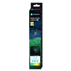 Kolorowy dmuchawiec lampa ogrodowa solarna RGB łyszczec gipsówka - 8433325321734