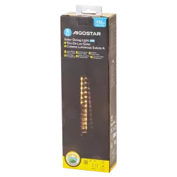 Solarna taśma świetlna z deszczem meteorytów 30 cm, Ciepła biel, - 8433325329044