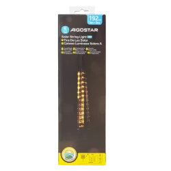 Solarna taśma świetlna z deszczem meteorytów 30 cm, Ciepła biel, - 8433325329044