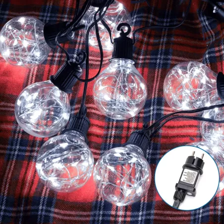 Niskonapięciowa taśma świetlna z drutu miedzianego G50, Zimna - 8433325382322