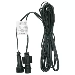 Ciemnozielony 5-metrowy dwu żyłowy przedłużacz do lampek choinkowych - 8433325366490