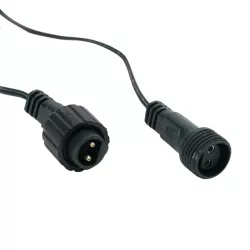 Ciemnozielony 5-metrowy dwu żyłowy przedłużacz do lampek choinkowych - 8433325366490