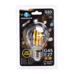 Żarówka LED Filament Przezroczysta G45 E27 8W - 8433325358846