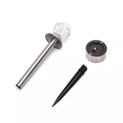 Ambientowa lampa ogrodowa solarna LED ze stali nierdzewnej diament - 8433325321703