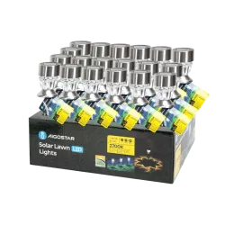 Ambientowa lampa ogrodowa solarna LED ze stali nierdzewnej diament - 8433325321703