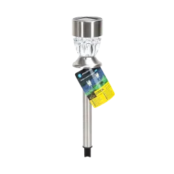 Ambientowa lampa ogrodowa solarna LED ze stali nierdzewnej diament - 8433325321703