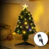 Choinka światłowodowa niskonapięciowa, Ciepła biel, 120 cm - 8433325305758