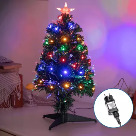 Choinka światłowodowa niskonapięciowa, RGBY, 60cm - 8433325305710