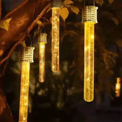 Ambientowa lampa ogrodowa solarna LED ze stali nierdzewnej z bańkami - 8433325321635