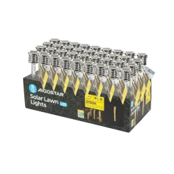 Ambientowa lampa ogrodowa solarna LED ze stali nierdzewnej z bańkami - 8433325321635