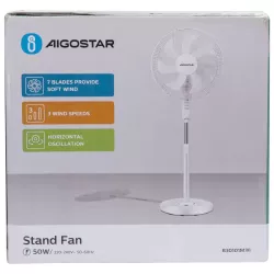 16-calowy 7-łopatkowy mechaniczny wentylator stojący - 8433325331313