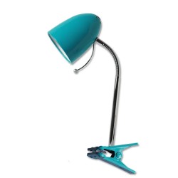 Lampa biurkowa z klipsem bez źródła światła Niebieska E27 - 8433325182298