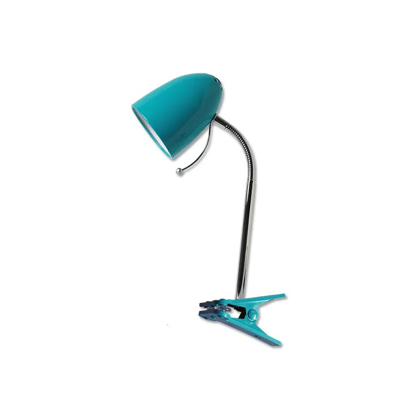 Lampa biurkowa z klipsem bez źródła światła Niebieska E27 - 8433325182298