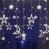 Solarne lampki sznurkowe, gwiazdy i księżyce fala, chłodna biel, 3 - 8433325365998