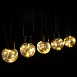 Solarna taśma świetlna G50 z drutu miedzianego, Ciepła biel, 5m - 8433325329105