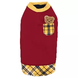 Bluza dres XXL 45 cm golf dla psa z naszywką misia miękka i wygodna - 8719138065769