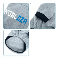 Bluza S 25 cm z kapturem dla psa z firmowym nadrukiem miękka i wygodna - 8719138065783