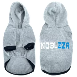 Bluza XL 40cm z kapturem dla psa z firmowym nadrukiem miękka i wygodna - 8719138065813