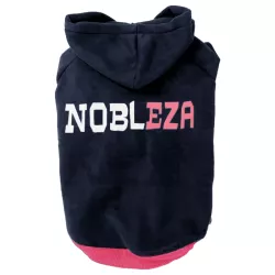 Bluza XXL 45 cm z kapturem dla psa z firmowym nadrukiem miękka wygodna - 8719138065820