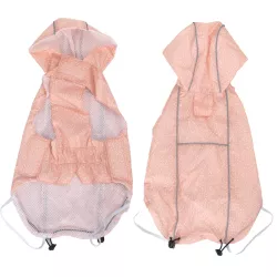 Ciepły płaszcz przeciwdeszczowy S 25 cm z kapturem dwuwarstwowy - 8719138069439