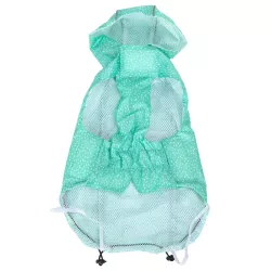 Ciepły płaszcz przeciwdeszczowy S 25 cm z kapturem dwuwarstwowy - 8719138069439