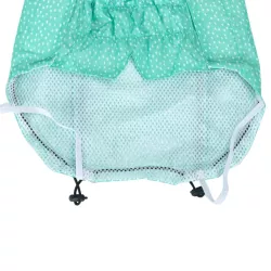 Ciepły płaszcz przeciwdeszczowy S 25 cm z kapturem dwuwarstwowy - 8719138069439