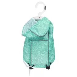 Ciepły płaszcz przeciwdeszczowy S 25 cm z kapturem dwuwarstwowy - 8719138069439