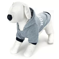 Bluza S 25 cm z kapturem dla psa z firmowym nadrukiem miękka i wygodna - 8719138065783