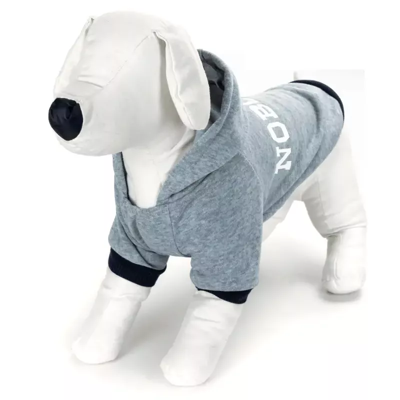 Bluza XXL 45 cm z kapturem dla psa z firmowym nadrukiem miękka wygodna - 8719138065820