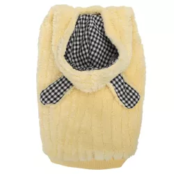 Płaszcz zimowy S 25 cm dla psa z kapturem miękki ciepły puszysty - 8719138065547