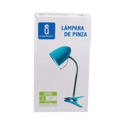 Lampa biurkowa z klipsem bez źródła światła Niebieska E27 - 8433325182298