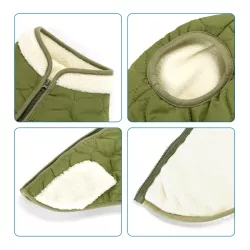 Kurtka pikowana 25 cm rozmiar S płaszczyk dla psa na chłodne dni - 8719138065486