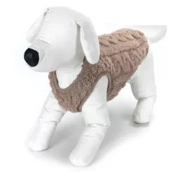 Bluza sweterek L 35 cm dla psa z plecionym wzorem miękki i wygodny - 8719138065684