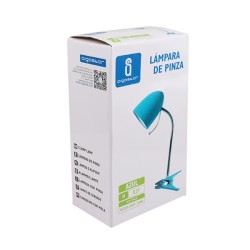 Lampa biurkowa z klipsem bez źródła światła Niebieska E27 - 8433325182298