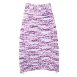 Kolorowy sweterek S 25 cm dla psa z plecionym wzorem miękki i wygodny - 8719138064861