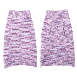 Kolorowy sweterek L 35 cm dla psa z plecionym wzorem miękki i wygodny - 8719138064977