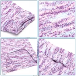 Kolorowy sweterek L 35 cm dla psa z plecionym wzorem miękki i wygodny - 8719138064977