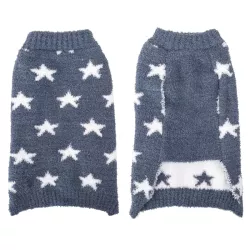 Sweter dla psa L 35 cm żakardowy w gwiazdki miękki ciepły i wygodny - 8719138065264
