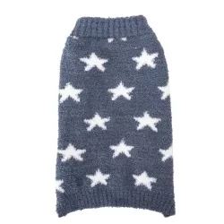 Sweter dla psa XL 40 cm żakardowy w gwiazdki miękki ciepły i wygodny - 8719138065271