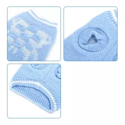 Sweter dla psa XS 20 cm żakardowy z misiem miękki ciepły i wygodny - 8719138065356