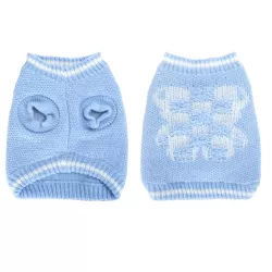 Sweter dla psa L 35 cm żakardowy z misiem miękki ciepły i wygodny - 8719138065387