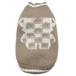 Sweter dla psa XXL 45 cm żakardowy z misiem miękki ciepły i wygodny - 8719138065400